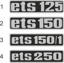Emblem Kotflügelemblem Typenbezeichnung MZ ets