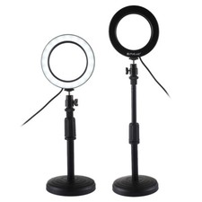 3 Modus Dimmbare LED Video Ringlicht Selfie Fotografie Mit Desktop Ständer Kit