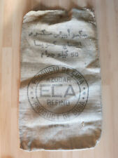 alt Zuckersack Leinensack