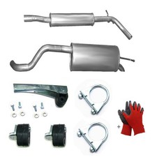 Komplette auspuff anbausatz - auspuff,