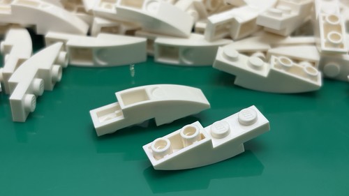 Lego piste 1x4 - lego, gebogen