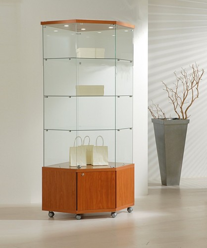 Eckvitrine glas vitrine - eckvitrine,