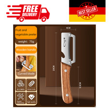 Schäler Edelstahl Holzgriff