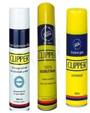 Clipper Gas Gelb White Pure  Feuerzeug Butan Universal 3er Set 100-250ml