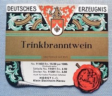 altes Liköretikett Weinetikett Flaschenetikett Etikett Trinkbranntwein Horst KG
