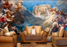 3D Wolken Engel 645 Tapete