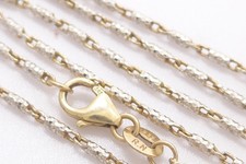 Halskette 585 GOLD 14 Karat Bicolor Collier collana necklace oro G2486/25