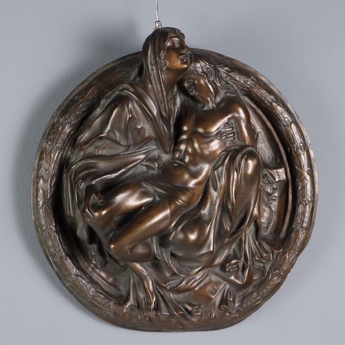 Moderne bronze basrelief - bronze-basrelief, la