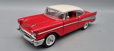 Modellautos 1:24 Franklin Mint Chevrolet Bel Air 1957 rot