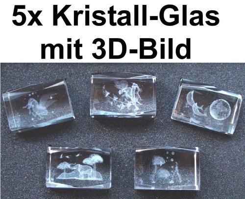 Kristallglas quader - 5x,