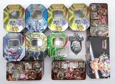 Leere Sammel Tin Dosen Pokemon YuGiOh TCG Set 11 Stueck OVP RAR