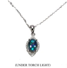 925Silber Kette Edelstein