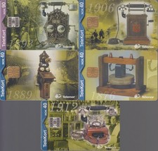 Norwegen (32): 5 TK, historische Telefone