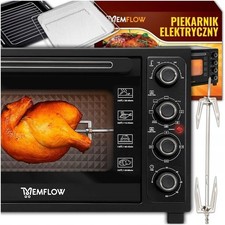 ELEKTROBACKOFEN MIT UMLUFT TROCKNER GRILL 45L 2000W