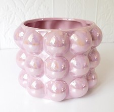 Blumentopf Pflanztopf Pflanzschale Übertopf Bubble rosa Perlmuttglanz 16cm Ø