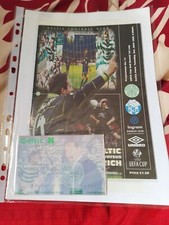 Celtic gegen FC Zürich 1998 & Ticket UEFA-Pokal (4)