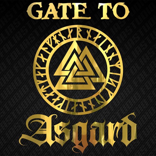 Gate asgard valknut runen - to,