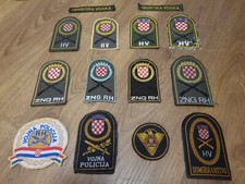 Kroatien Lot  3 Aufnäher Patch ZA DOM SPREMNI - Croatia Hrvatska NDH Pavelic HOS