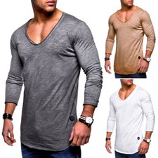 Herren Longsleeve Longline