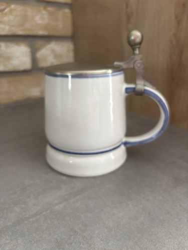 Bierkrug mit deckel ceramano - bierkrug, deckel/