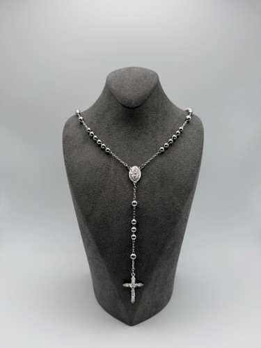 Silber kranz kette mit kreuz - mit,