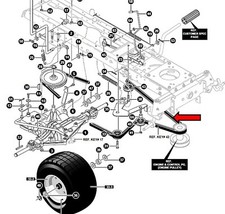 Murray 125/102 Rasenmäher Getriebe Antriebsriemen HAMU94608 94608 MU94608
