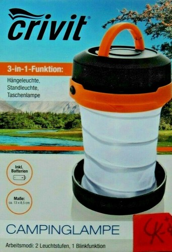 Led campinglampe faltbar 3in1 - campinglampe,