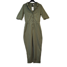 H&M Jumpsuit Grün Baumwolle