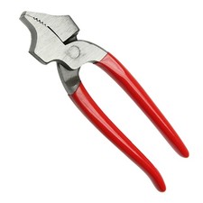 Falzzange mit PVC gebogen schmal Schuhmacher Zwickzange 