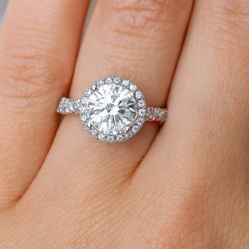 Rundschliff diamant ring damen - rundschliff,