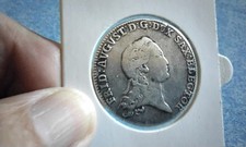 2/3 THALER SACHSEN 1771 SILBER FRIEDRICH AUGUST. vorzüglich