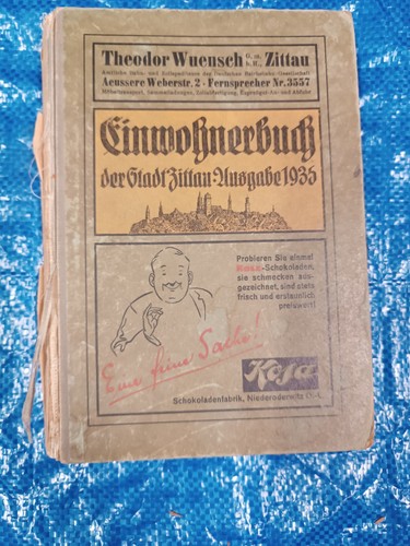 Einwohnerbuch der stadt zittau - einwohnerbuch,