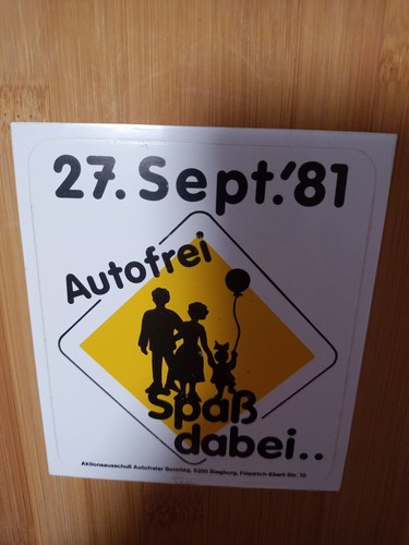 Aufkleber sept 81 - aufkleber,