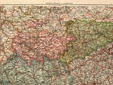 Landkarte Sachsen, Thüringen