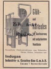 ESSEN, Werbung 1936, Indugas Industrie-Gasofen-Bau GmbH Glüh-Härteofen
