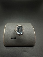 Ring Größe 53 925 SILBER Sterling bague Silberring Modern Elegant Topas