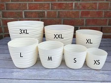 Übertopf Wellen Slim Rund