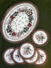 Tischdeckchen set 1+6 Bildwirkere Gobelen