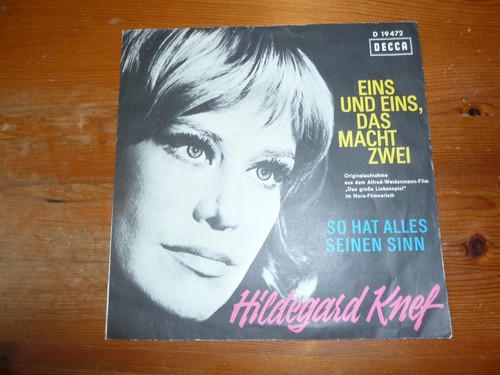 Hildegard knef plattenhülle - hildegard,