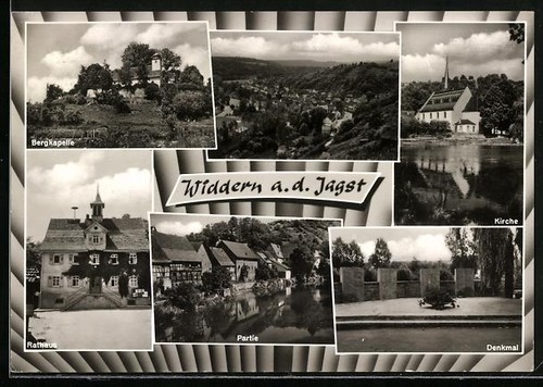 Ansichtskarte widdern - ansichtskarte,
