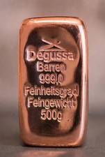 DEGUSSA BARREN - 999 KUPFER -