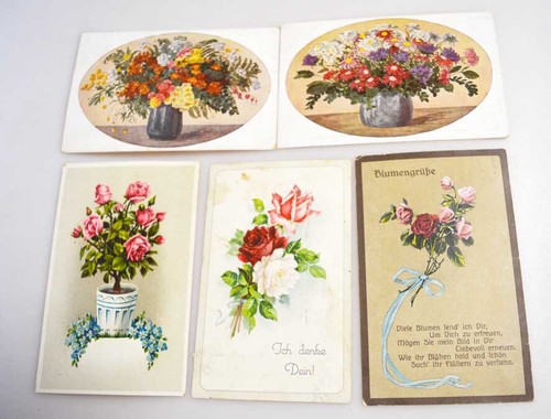 Blumen deutsches reich - ak, 1.wk