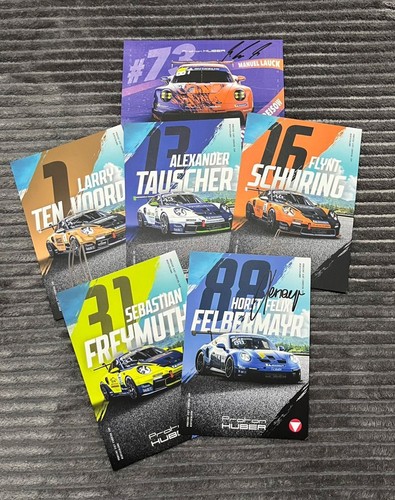 Porsche carrera cup karten - 6x,