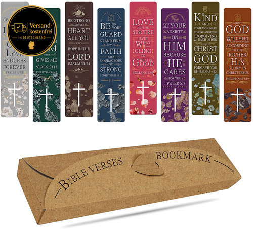 Bibelvers lesezeichen set mit - bibelvers,