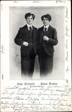 Foto Ak Gedächtniskünstler Hugo Ehrhard und Julius Dreßler, Portrait - 10561455