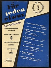 Noten - Für jeden etwas - Eine Schlager Auslese - Band 3 - Orgel - Klavier