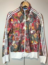 ADIDAS ORIGINALS FIREBIRD TT Jacke Damen Bunt Muster Blumen Gr. 40 Retro Vintage