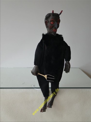 Krampus als handspielpuppe - krampus,