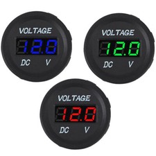 12V-24V Auto Marine Motorrad LED Digital DC Voltmeter Spannungsmesser Anzeige