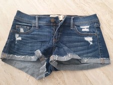 Damen Hotpants Hollister W25 Low Rise Dunkelblau